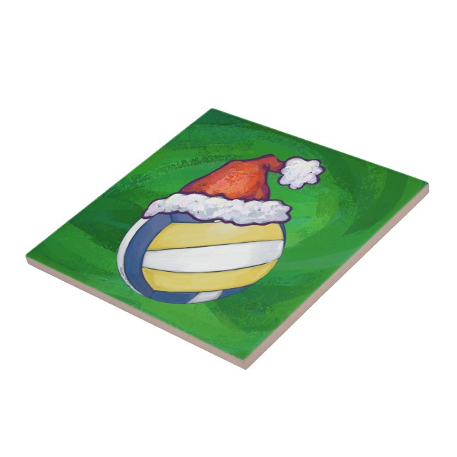 Carreau Volley-ball Casquette de Noël (Côté)