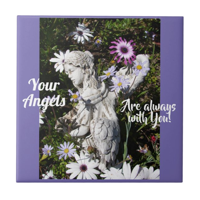 Carreau Vos anges sont toujours avec vous Floral Angel (Devant)