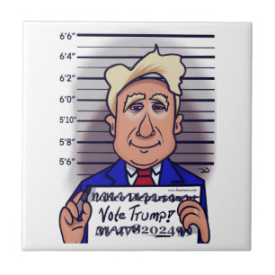 Carreau Voter Trump Ceramic Tile