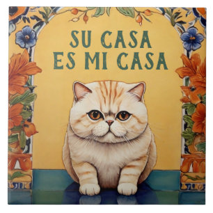 Carreau Votre Maison est Ma Maison - Drôle d'Humour de Cha