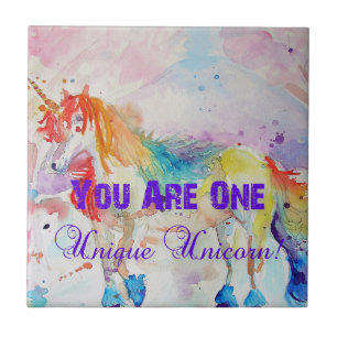 Carreau Vous Êtes Une Unicorne Purple Carrelage céramique 