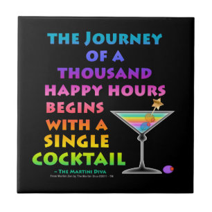 Carreau VOYAGE DE MILLE HEURES HEUREUSES Dessous de verre 