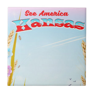Carreau Voyez l'Amérique ! - Kansas