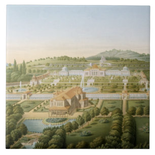 Carreau Vue aérienne de la villa du Roi Guillaume de Wurt