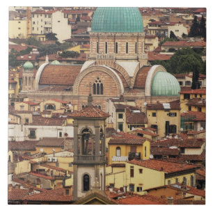 Carreau Vue de Florence, Italie depuis Piazza