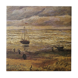 Carreau Vue de la mer à Scheveningen par Vincent van Gogh