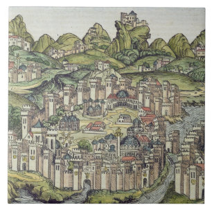 Carreau Vue de la ville murée de Constantinople, de Th