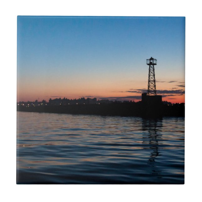 Carreau Vue de Montevideo à l'aube, Uruguay (Devant)