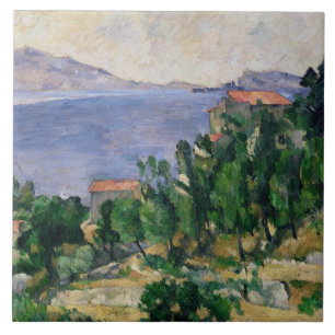 Carreau Vue de Paul Cezanne   de bâti Marseilleveyre et de