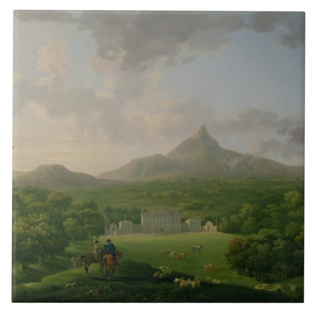 Carreau Vue de Powerscourt, comté Wicklow, c.1760-2 (huile (Devant)