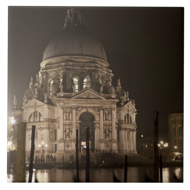 Carreau Vue nocturne à travers l'eau de San Giorgio Maggio (Devant)