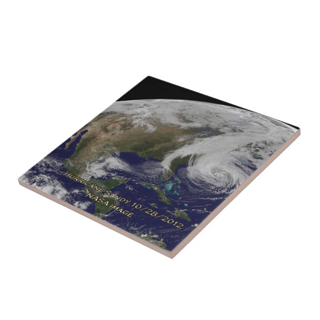 Carreau Vue satellite de l'ouragan Sandy (Côté)