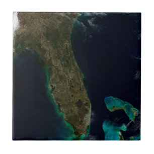 Carreau Vue Satellite Sur La Floride.