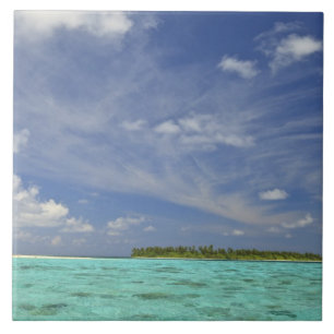 Carreau Vue sur l'île de Funadoo depuis Funadovilligilli 