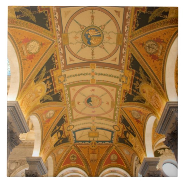 Carreau WASHINGTON, C.C ETATS-UNIS. Plafond de deuxième (Devant)