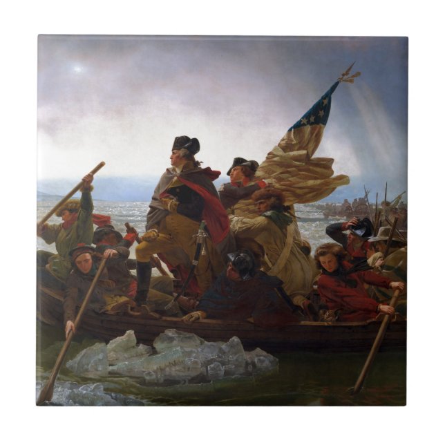 Carreau Washington croisant le Delaware par Emanuel Leutze (Devant)