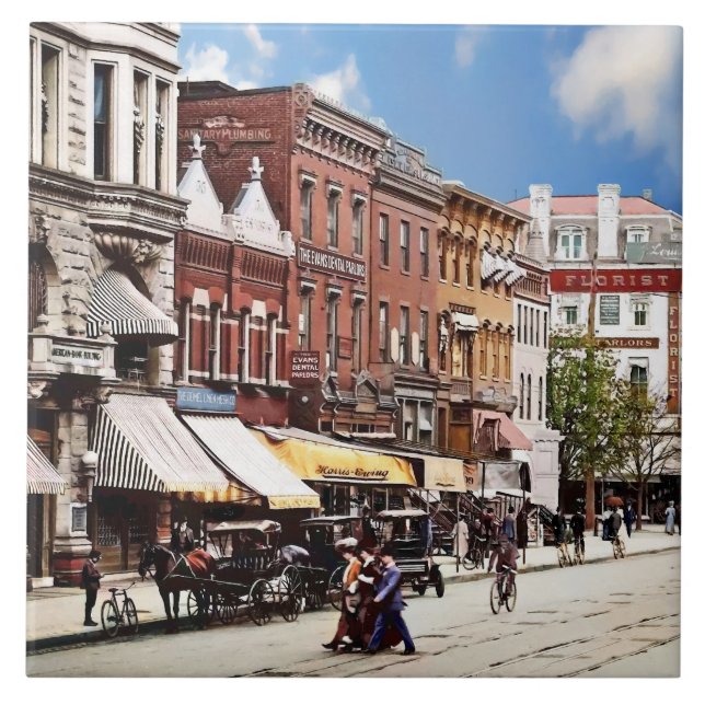 Carreau Washington DC - F St.  c1906 (Devant)