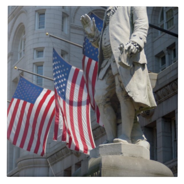 Carreau Washington, DC, statue de Benjamin Franklin (Devant)