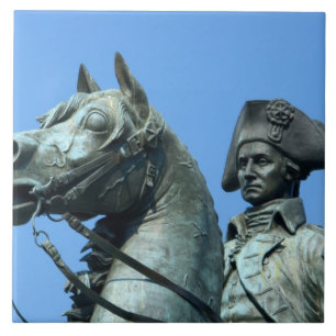 Carreau Washington, DC, statue du général George