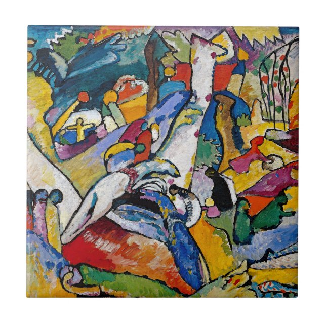 Carreau Wassily Kandinsky - Composition II Art Abstrait (Devant)
