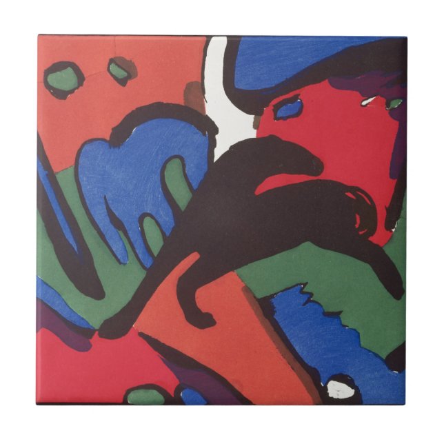 Carreau Wassily Kandinsky Franz Marc Blue Rider Peinture (Devant)