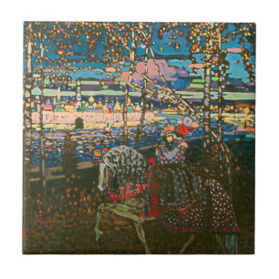 Carreau Wassily Kandinsky Le Couple à Cheval Art Russe