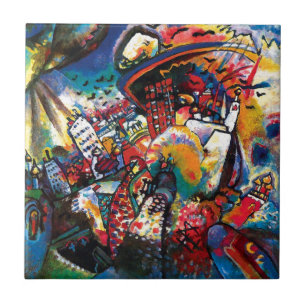 Carreau Wassily Kandinsky - Paysage urbain de Moscou, Art
