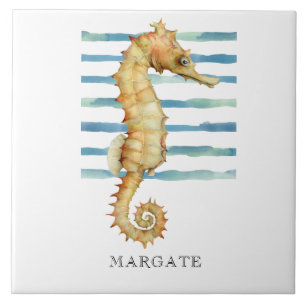 Carreau Watercolor Seahorse Beach MARGATE