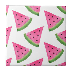 Carreau Watercolor Watermelon Motif