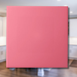 Carreau Watermelon Sorbet couleur solide Classic Elegant
