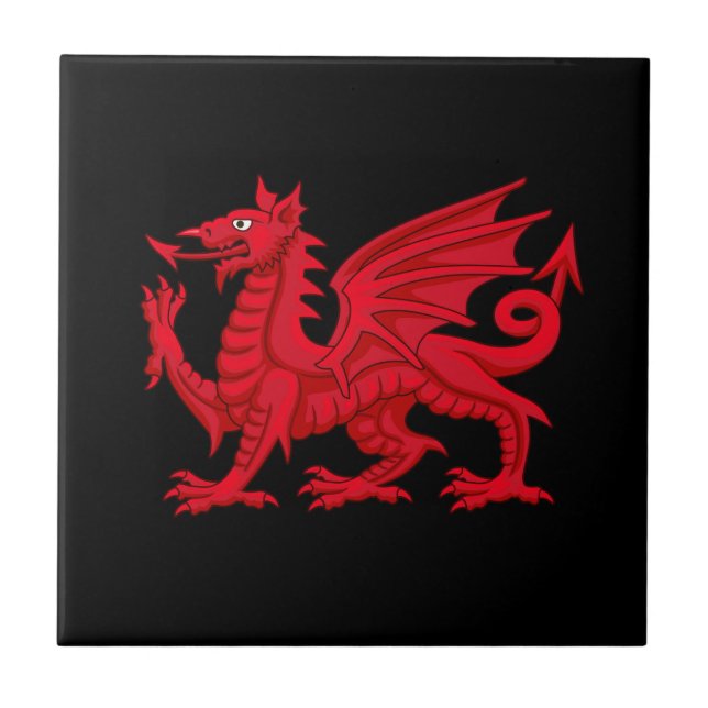 Carreau Welsh Dragon (Devant)