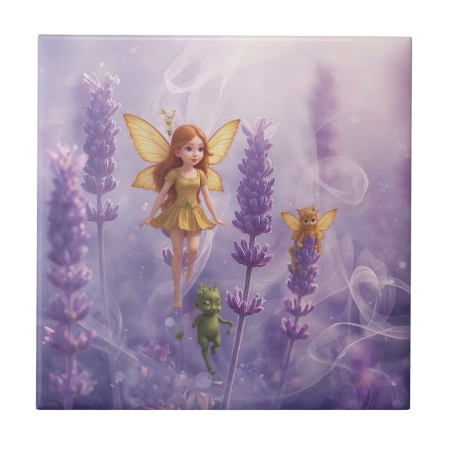 Carreau Whimsy Among the Purple Blooms (Devant)