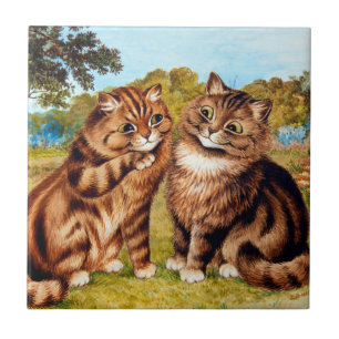 Carreau Whispering Cat, Louis Wain