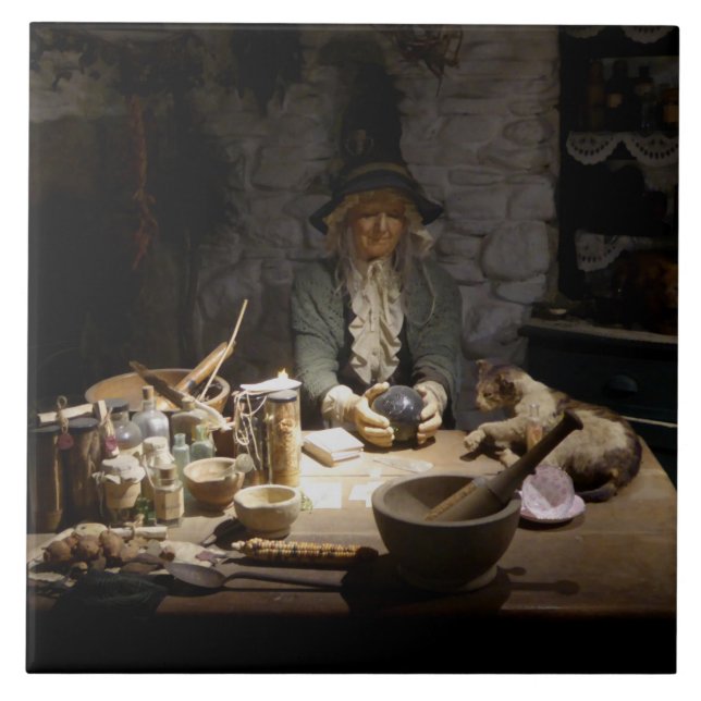 Carreau White Witch's Kitchen Museum, Witchcraft & MAGICK (Devant)