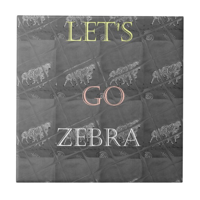 Carreau Wild and Free Let's Go ! : Un voyage de Zebra (Devant)