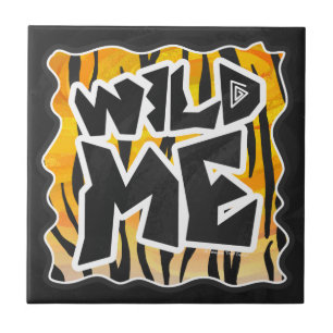 Carreau Wild Me Tiger orange et noir