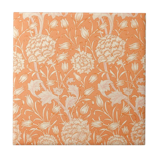 Carreau Wild Tulip par William Morris (Devant)