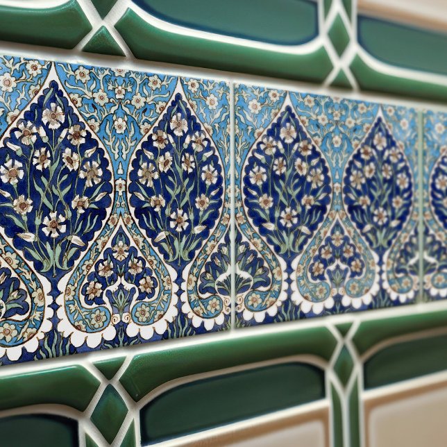 Carreau William De Morgan Inlibéré Floral intemporel (Créateur téléchargé)