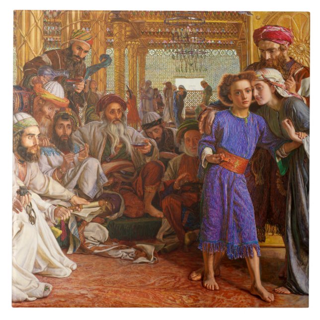 Carreau William Holman Hunt - La découverte du sauveur (Devant)