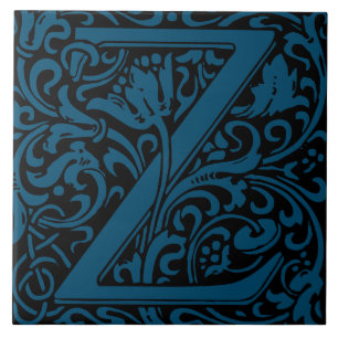 Carreau William Morris Arts et artisanat Lettre monographi