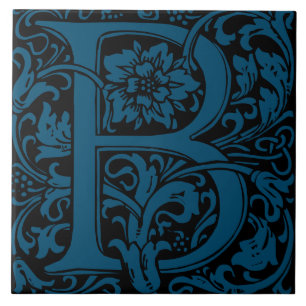 Carreau William Morris Arts et Métiers d'art Lettre monogr