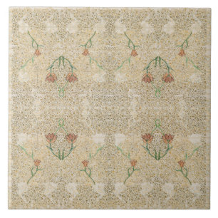 Carreau William * Morris Beige Vintage Tulip