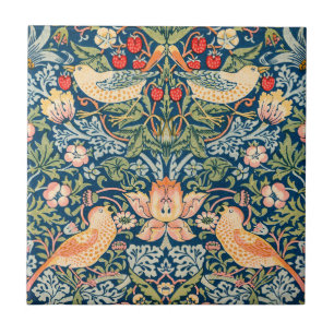 Carreau William Morris Bijouterie céramique vintage