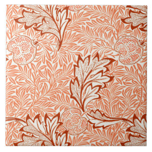 Carreau William Morris Botanical Apple Design