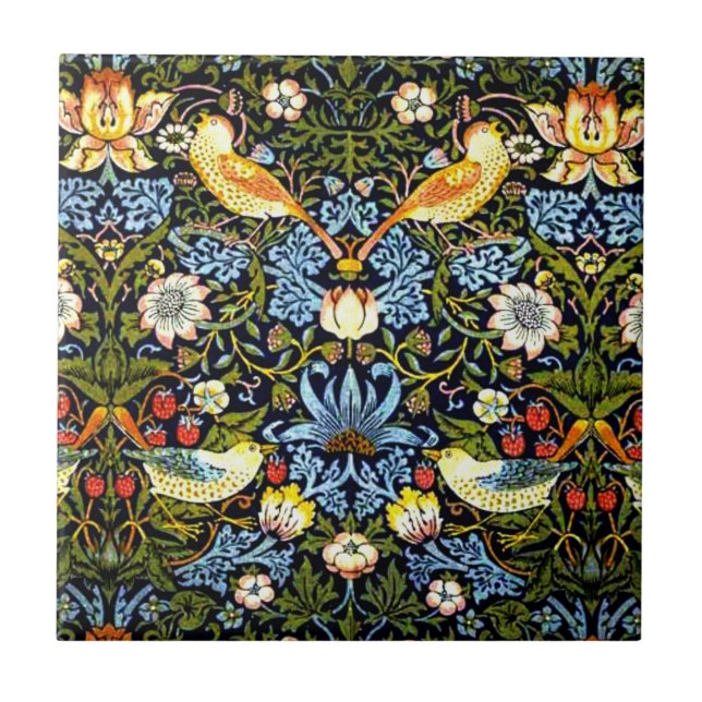 Carreau William Morris - Carrelage en céramique Thief frai (Devant)