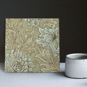 Carreau William Morris Chrysanthemum Motif Carrelage en cé