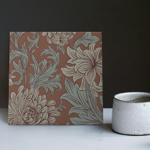 Carreau William Morris Chrysanthemum Motif Carrelage en cé