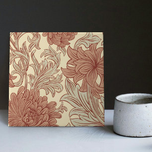 Carreau William Morris Chrysanthemum Motif Carrelage en cé