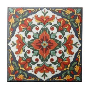 Carreau William Morris Coquelicots Motif Art Nouveau Flora
