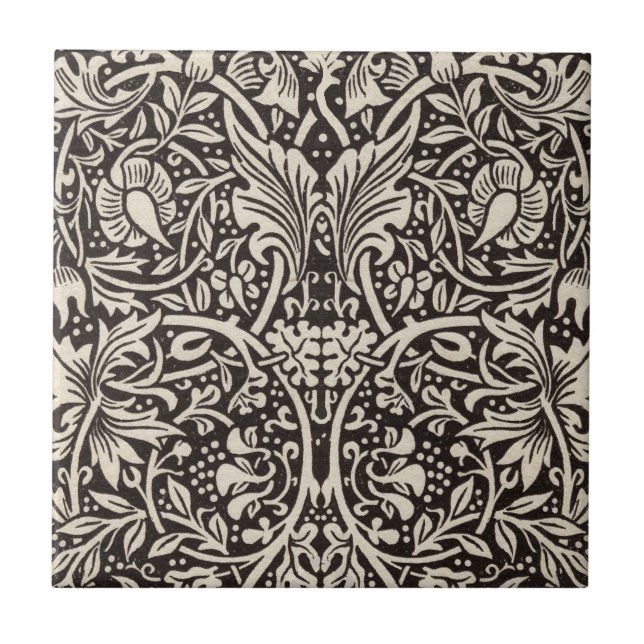 Carreau William Morris Daffodil Papier peint floral (Devant)